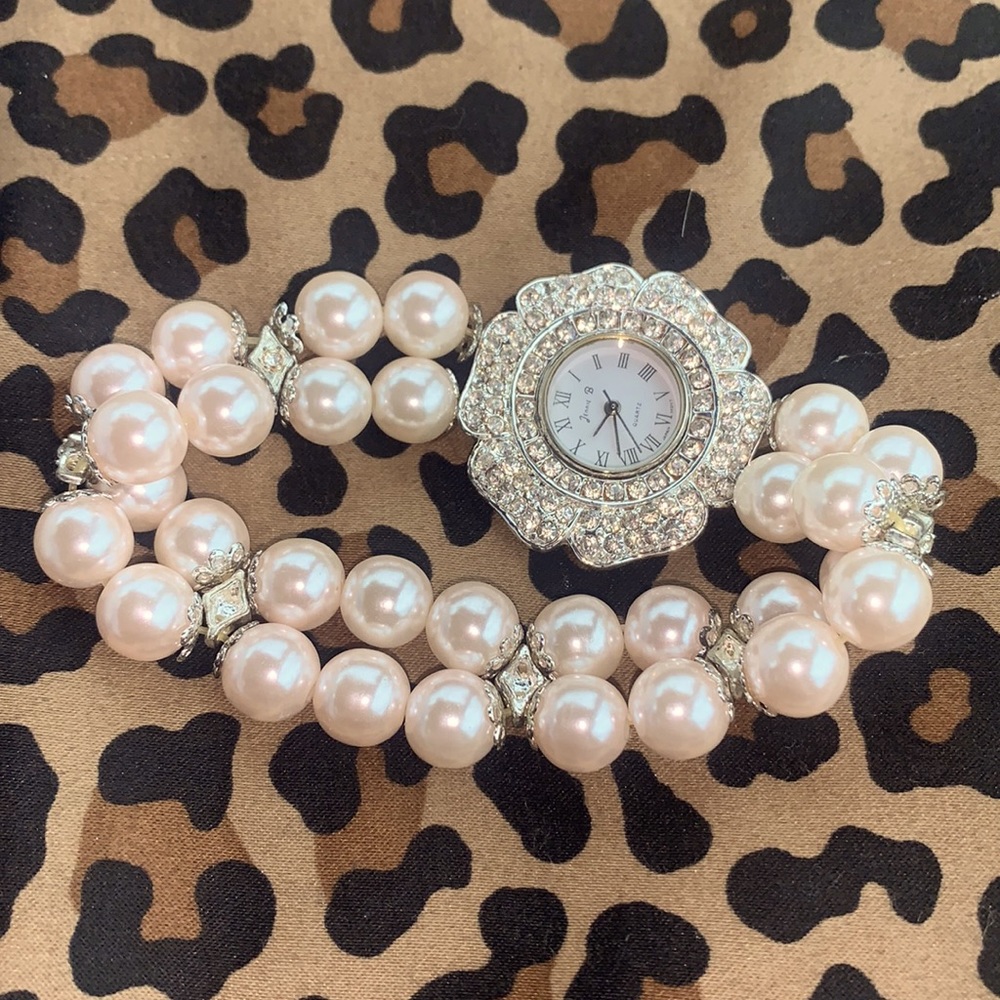 Silver and Pearl ladies watch